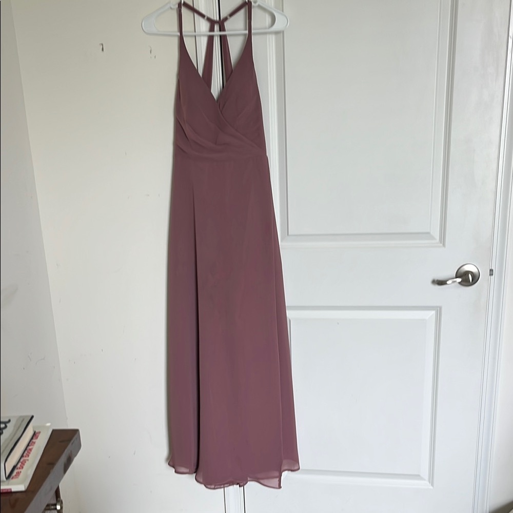 Elegant Mauve Evening Dress